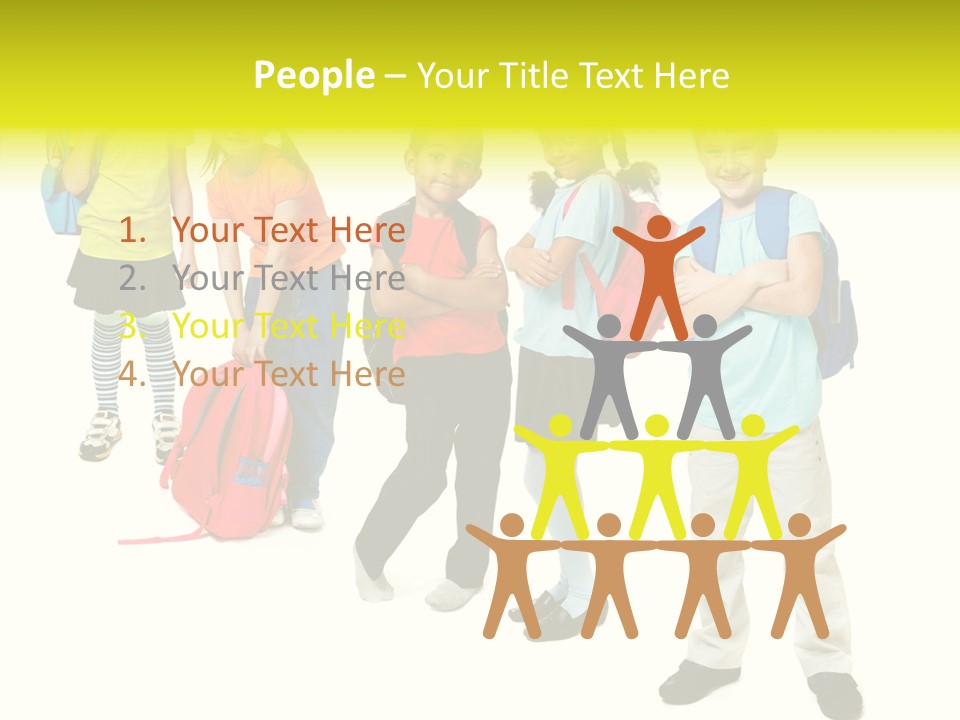 Backpack Cute Pretty PowerPoint Template