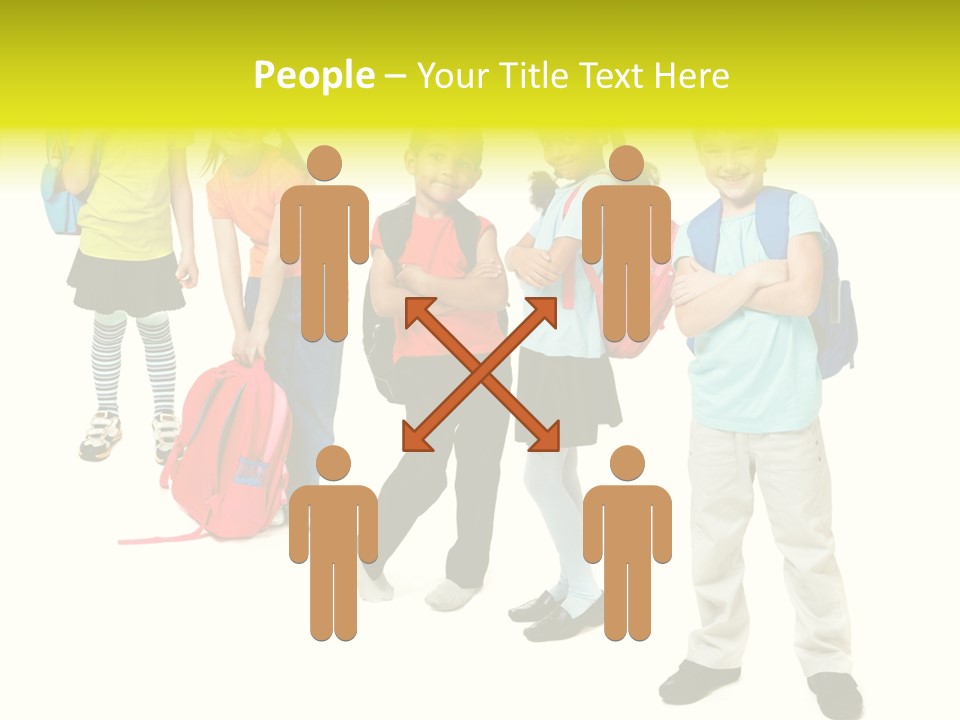 Backpack Cute Pretty PowerPoint Template