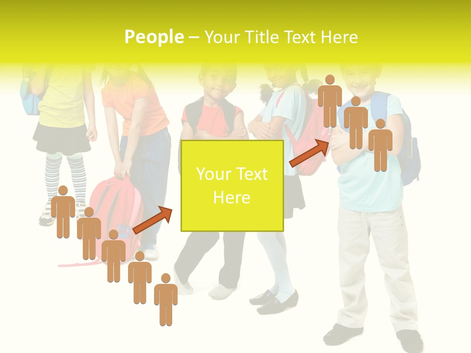 Backpack Cute Pretty PowerPoint Template