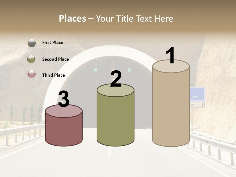 Inside Oval Traffic PowerPoint Template