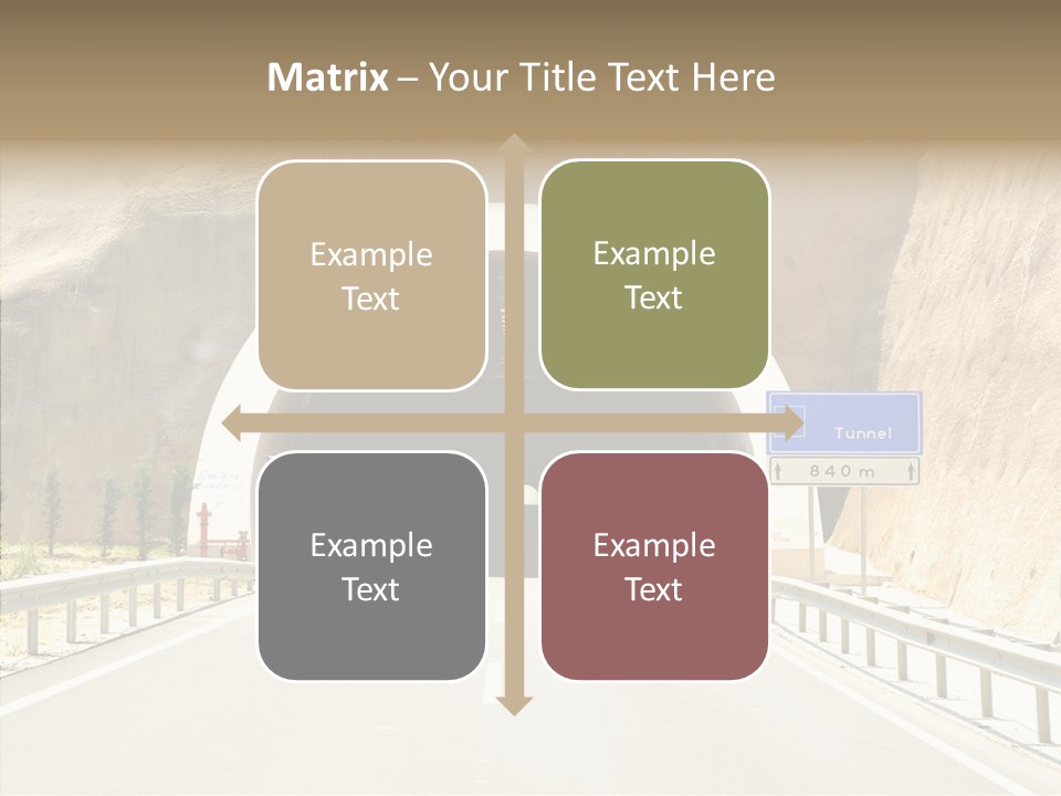 Inside Oval Traffic PowerPoint Template