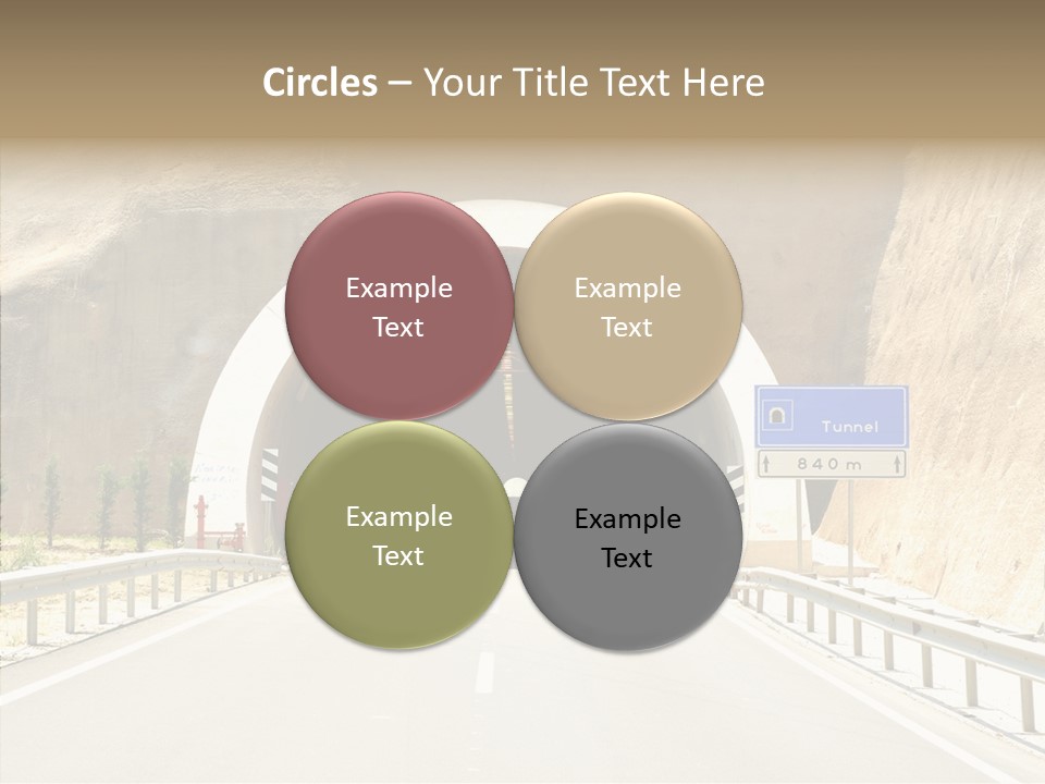 Inside Oval Traffic PowerPoint Template