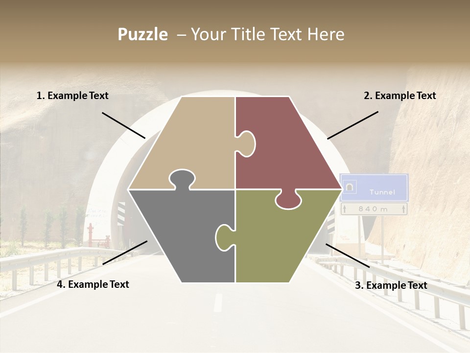 Inside Oval Traffic PowerPoint Template