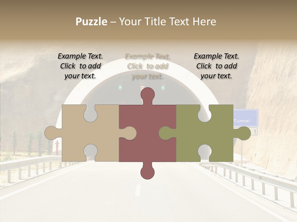 Inside Oval Traffic PowerPoint Template