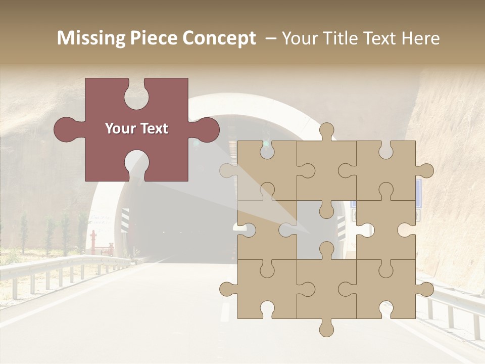 Inside Oval Traffic PowerPoint Template