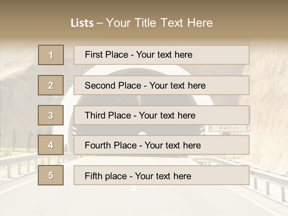 Inside Oval Traffic PowerPoint Template