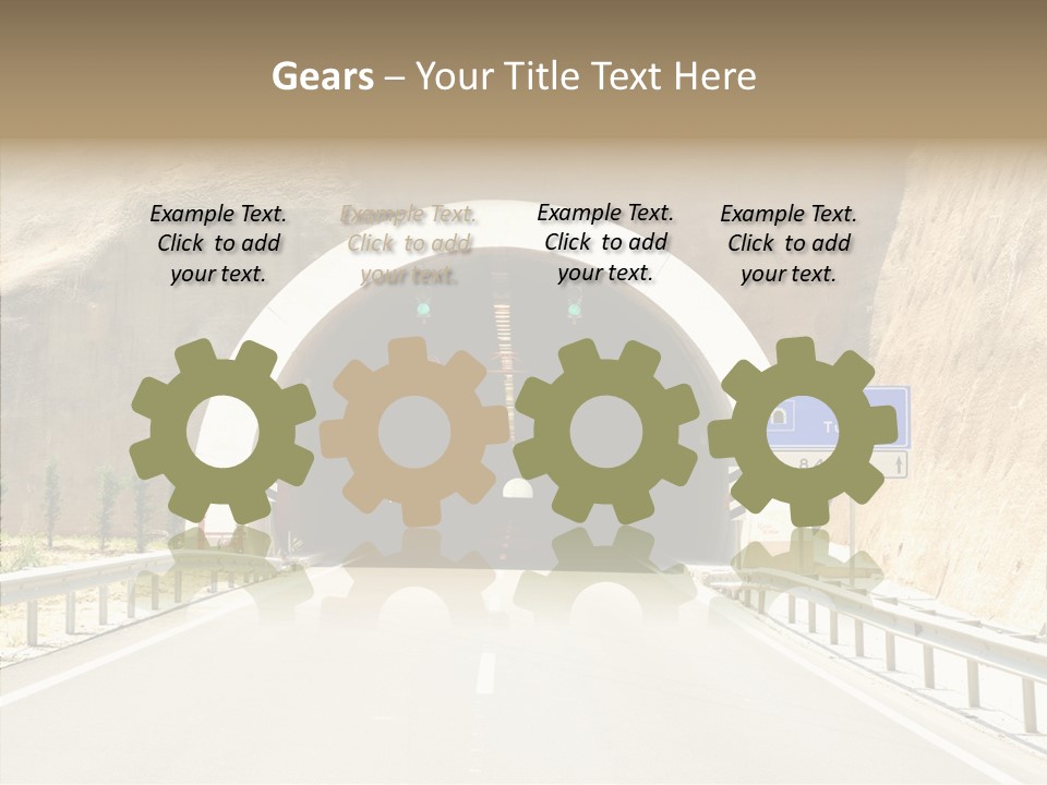 Inside Oval Traffic PowerPoint Template