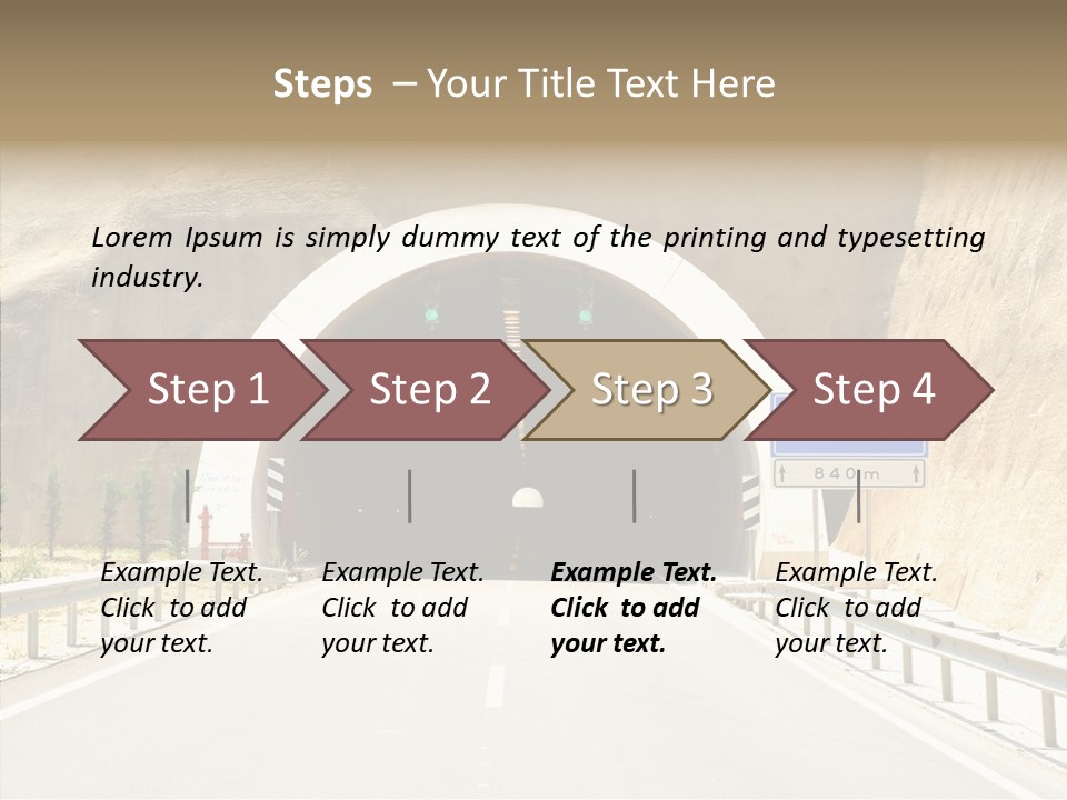 Inside Oval Traffic PowerPoint Template