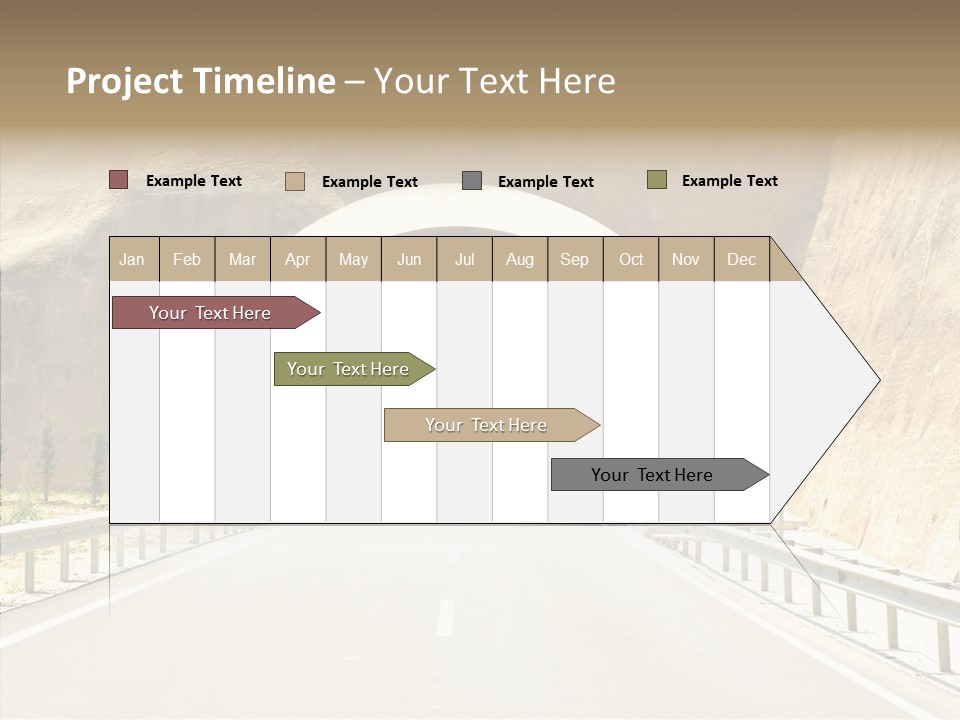 Inside Oval Traffic PowerPoint Template