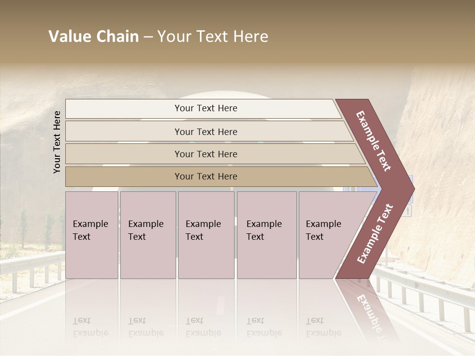 Inside Oval Traffic PowerPoint Template