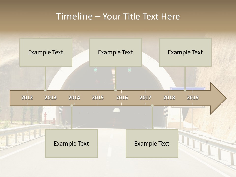 Inside Oval Traffic PowerPoint Template