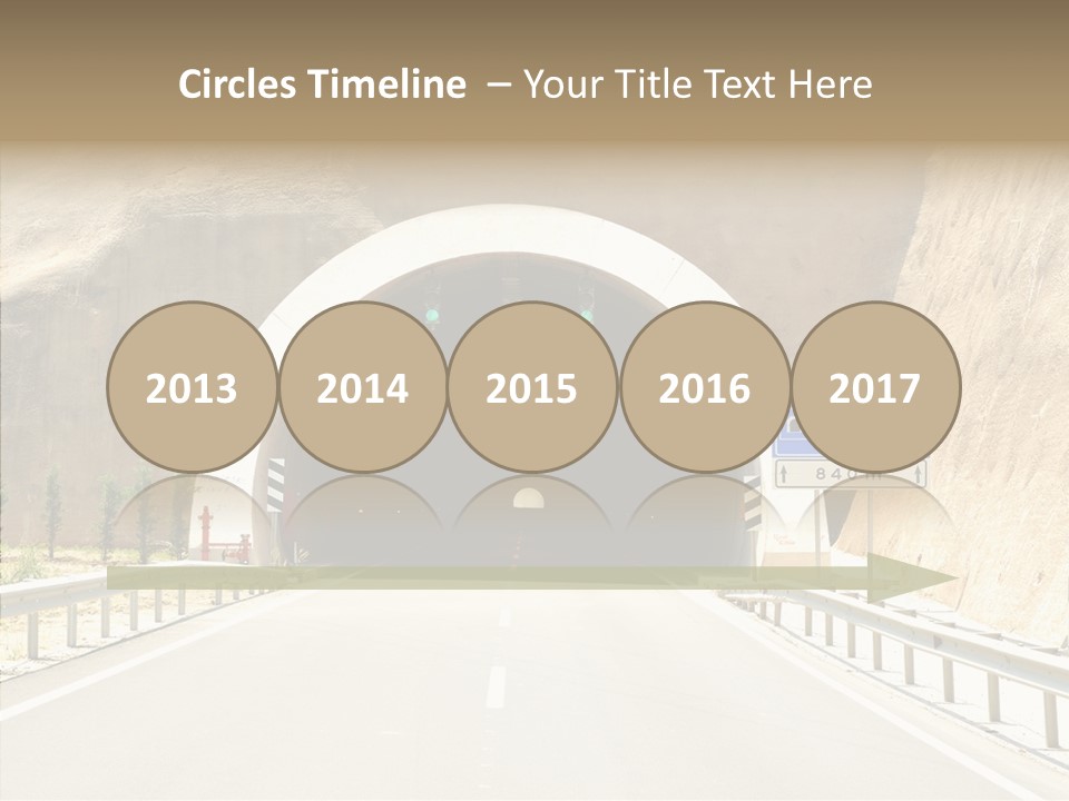 Inside Oval Traffic PowerPoint Template