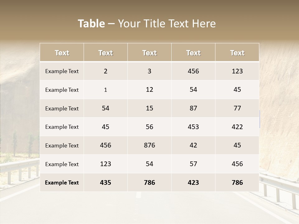 Inside Oval Traffic PowerPoint Template