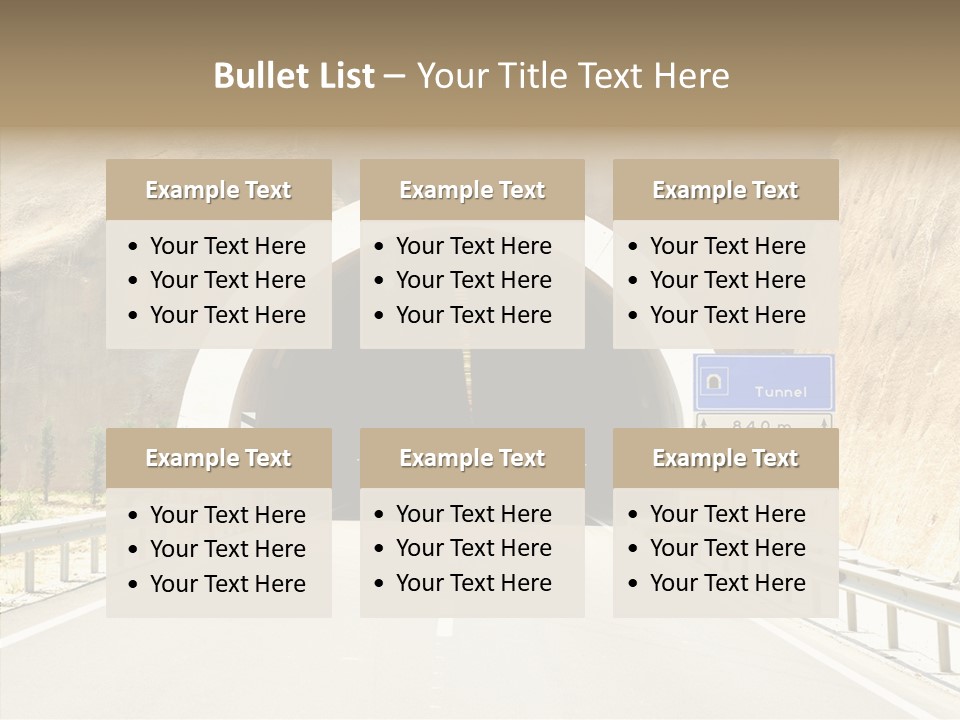 Inside Oval Traffic PowerPoint Template