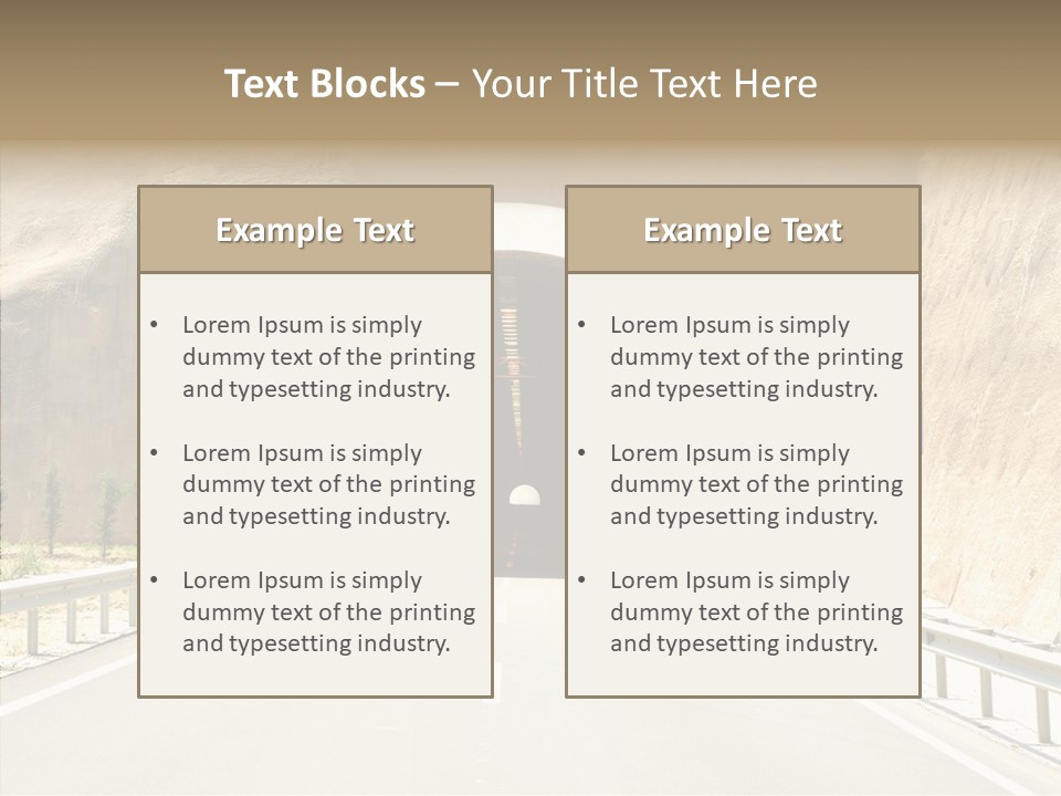 Inside Oval Traffic PowerPoint Template