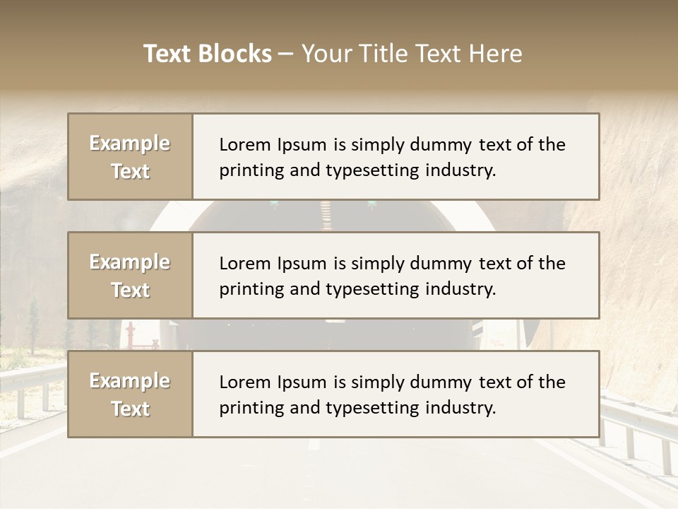 Inside Oval Traffic PowerPoint Template