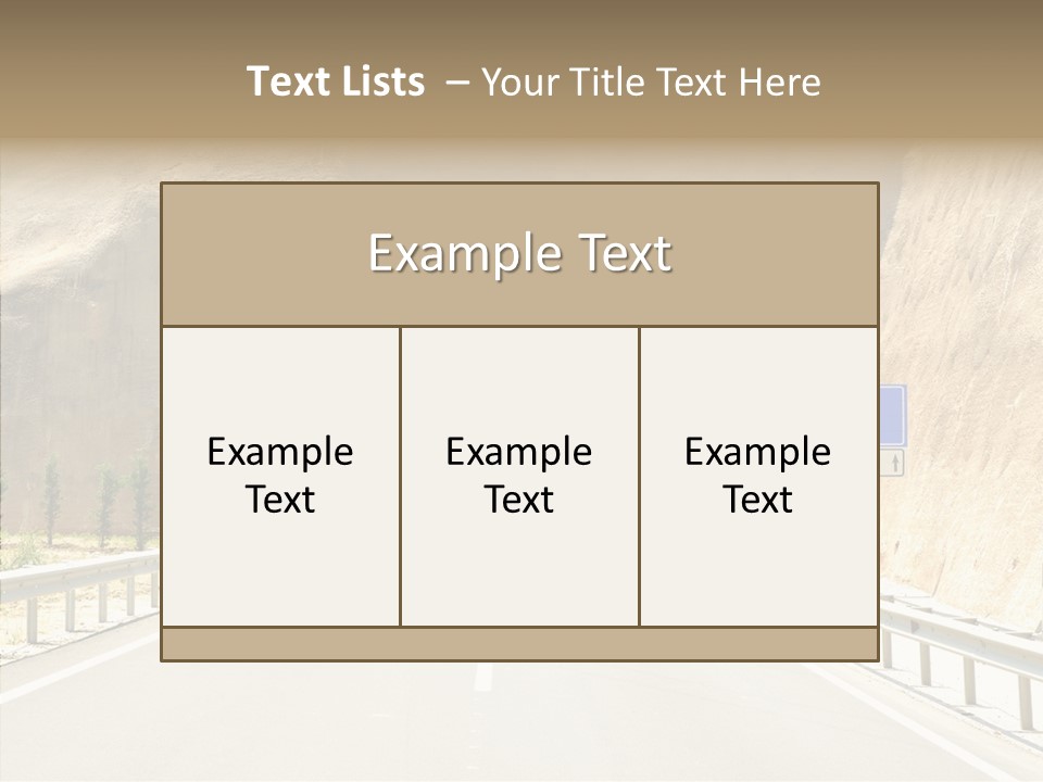 Inside Oval Traffic PowerPoint Template