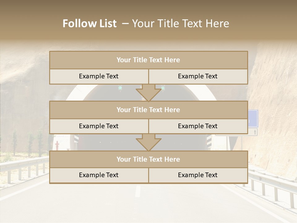 Inside Oval Traffic PowerPoint Template