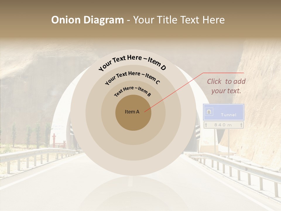 Inside Oval Traffic PowerPoint Template