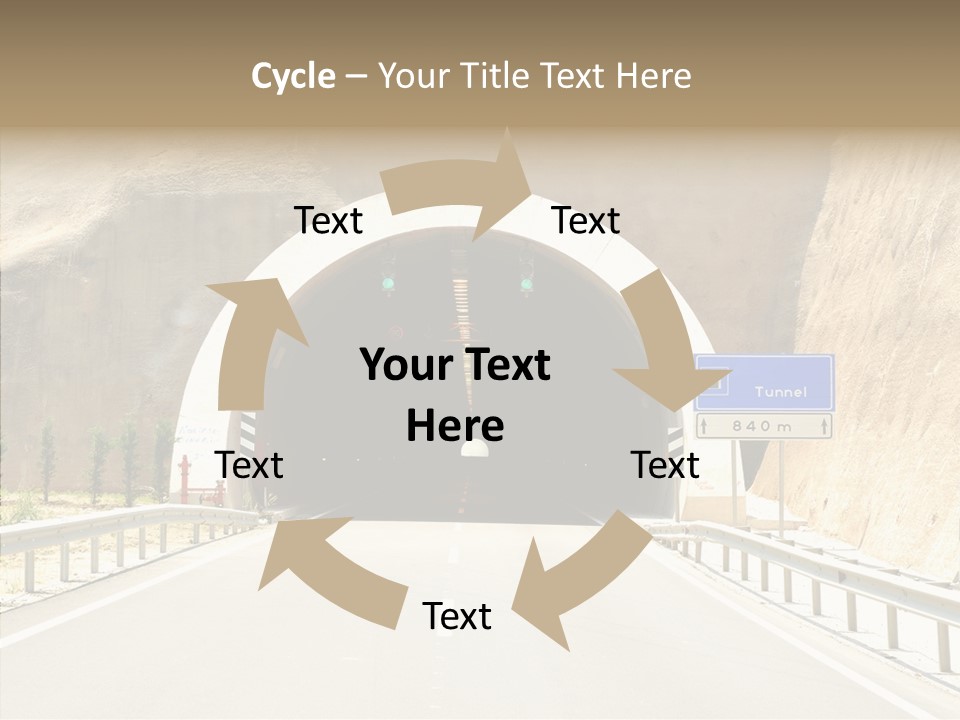 Inside Oval Traffic PowerPoint Template