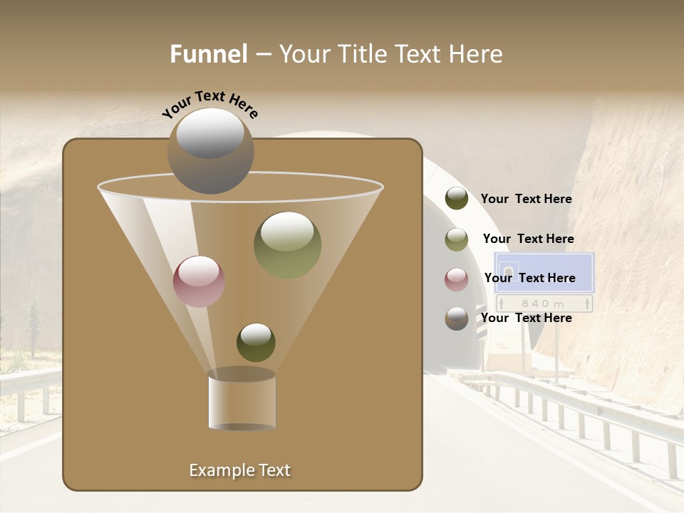 Inside Oval Traffic PowerPoint Template