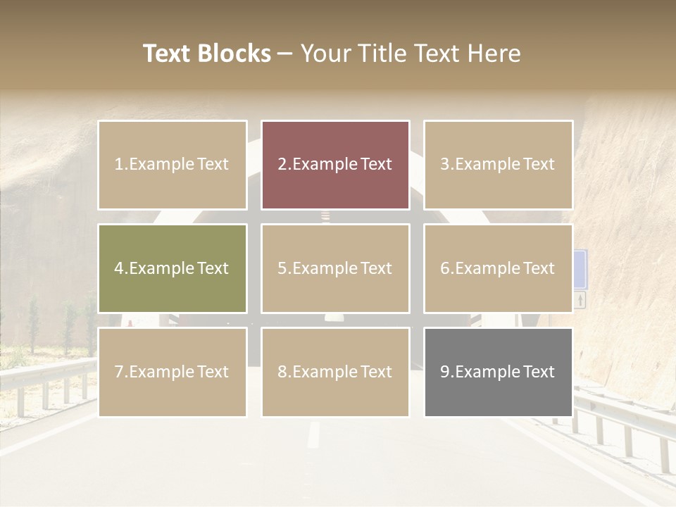 Inside Oval Traffic PowerPoint Template