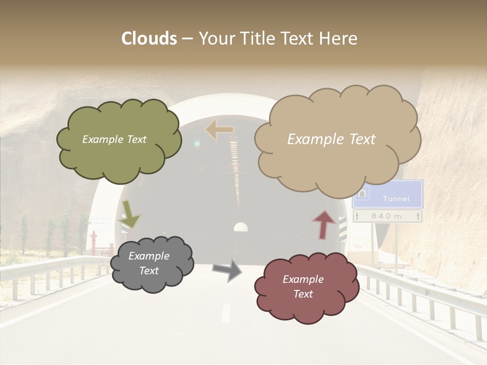 Inside Oval Traffic PowerPoint Template