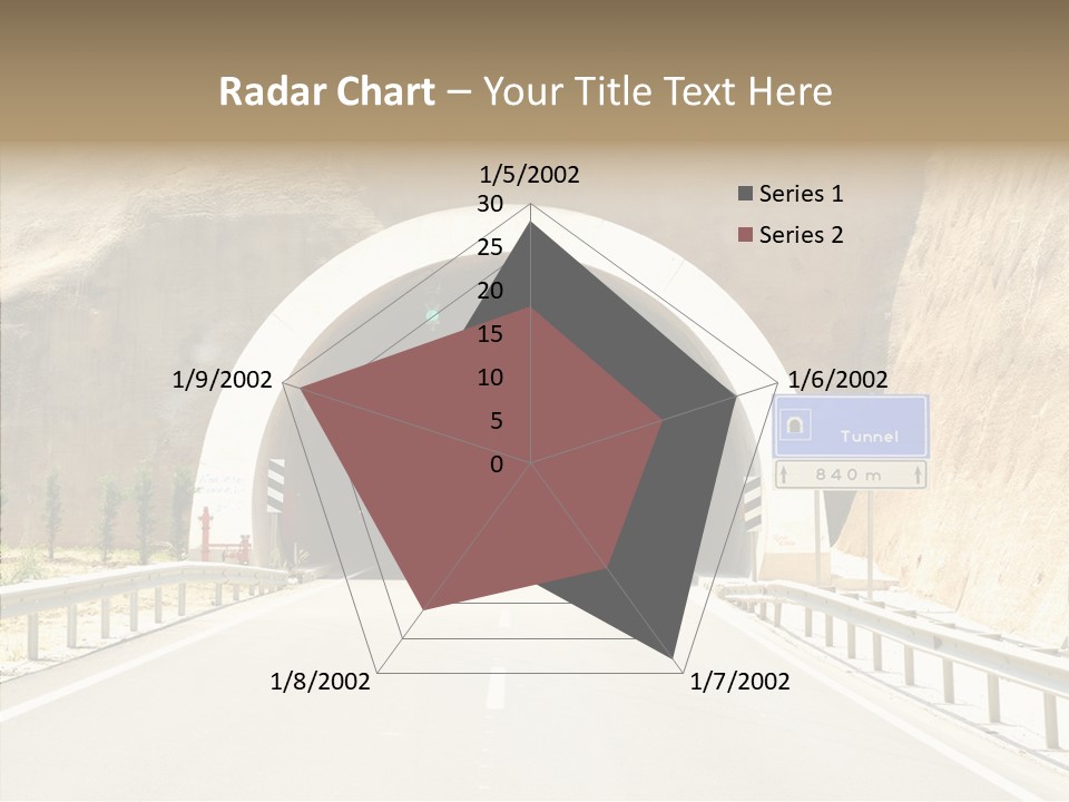 Inside Oval Traffic PowerPoint Template