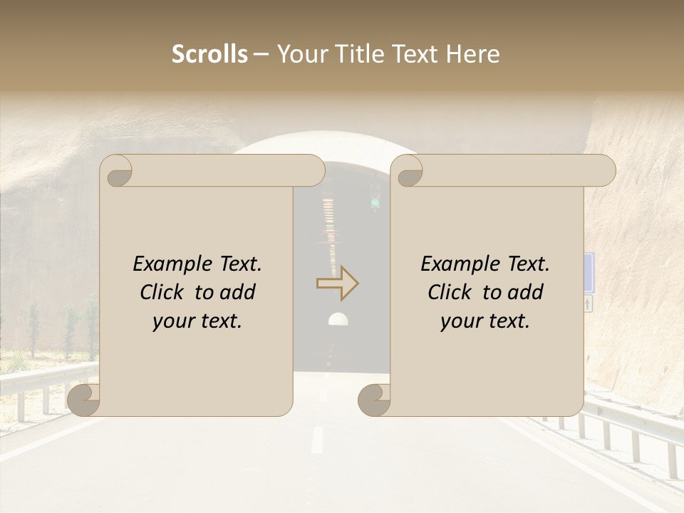 Inside Oval Traffic PowerPoint Template