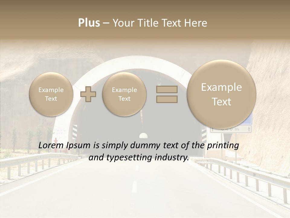Inside Oval Traffic PowerPoint Template