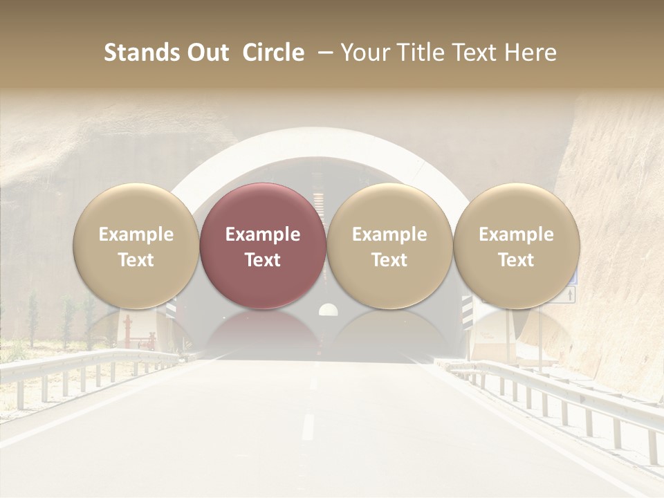 Inside Oval Traffic PowerPoint Template