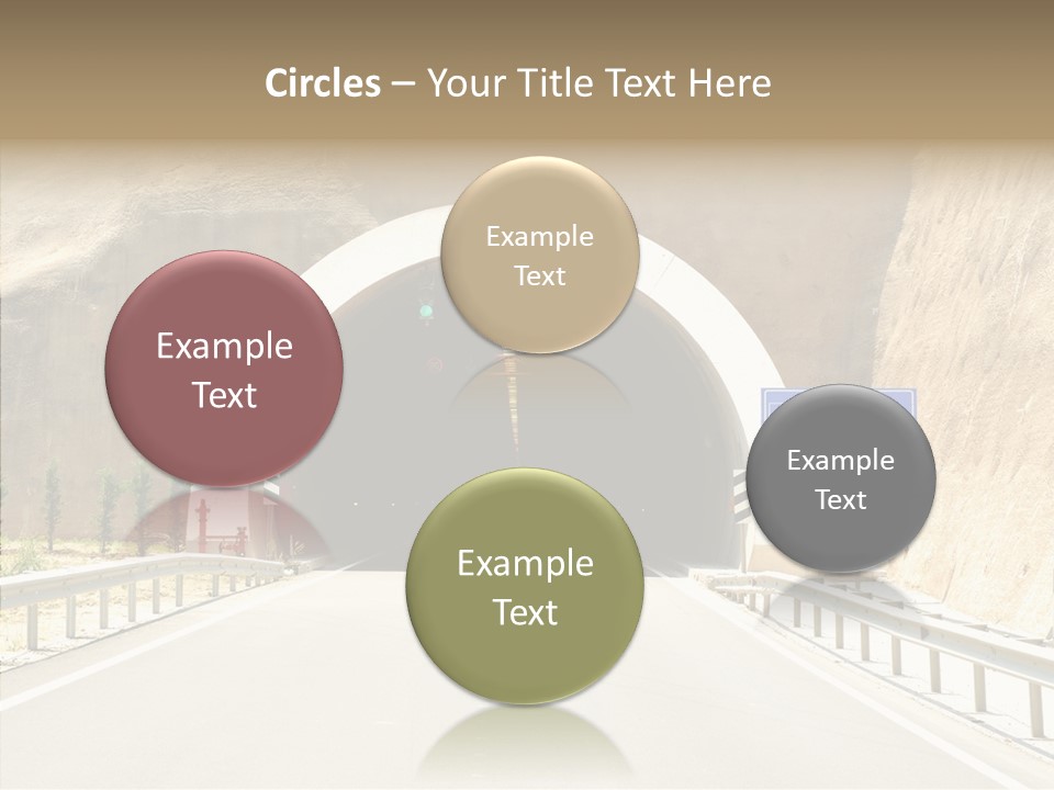 Inside Oval Traffic PowerPoint Template