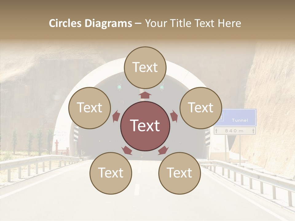 Inside Oval Traffic PowerPoint Template