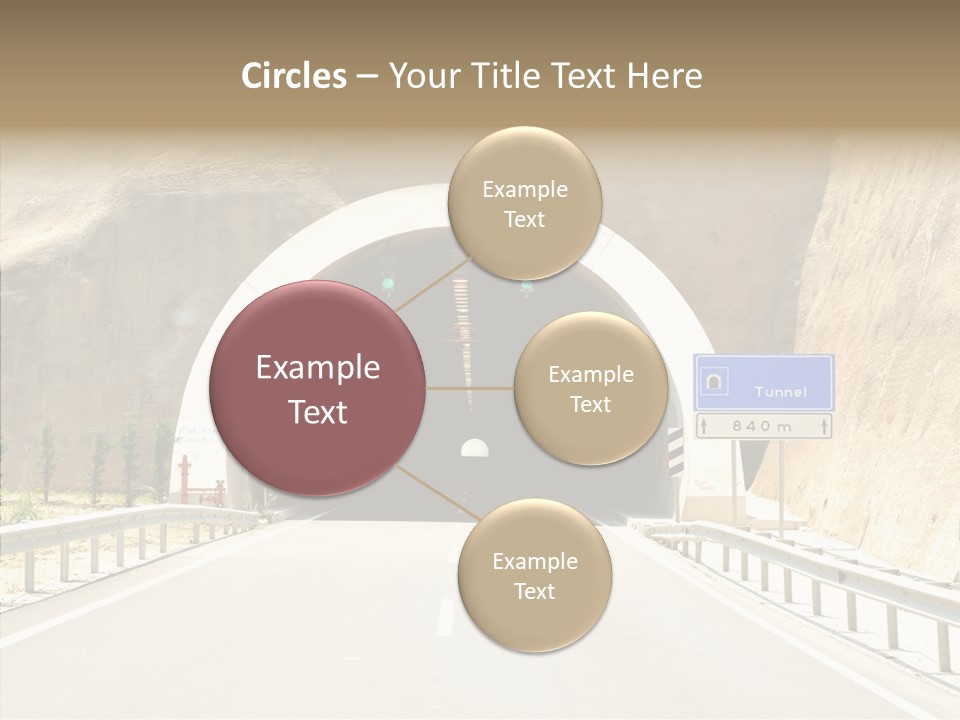 Inside Oval Traffic PowerPoint Template