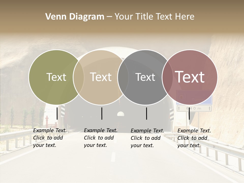 Inside Oval Traffic PowerPoint Template