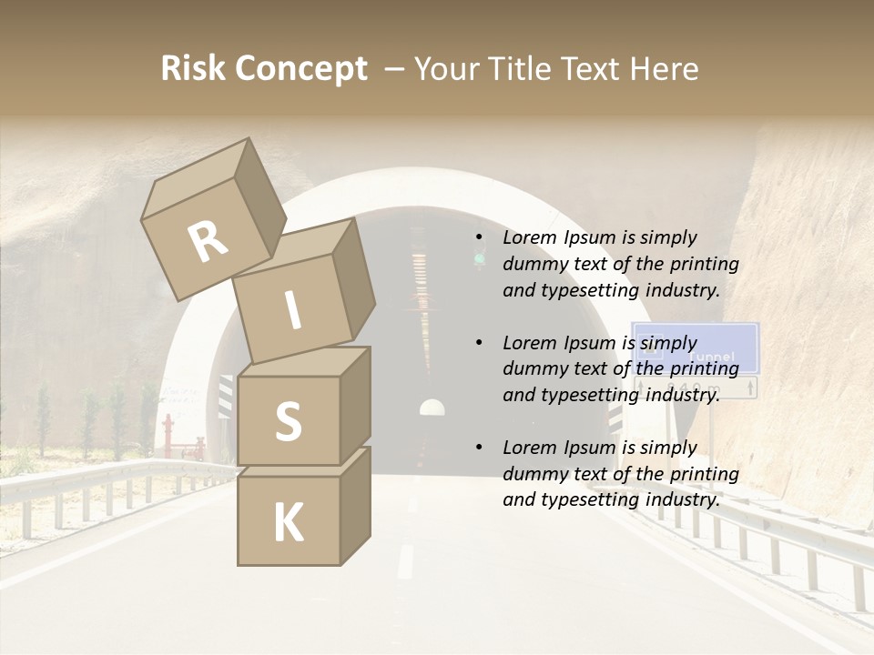 Inside Oval Traffic PowerPoint Template