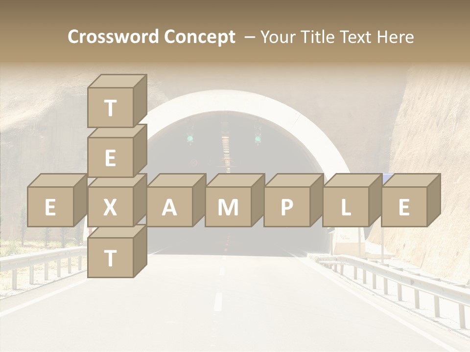 Inside Oval Traffic PowerPoint Template