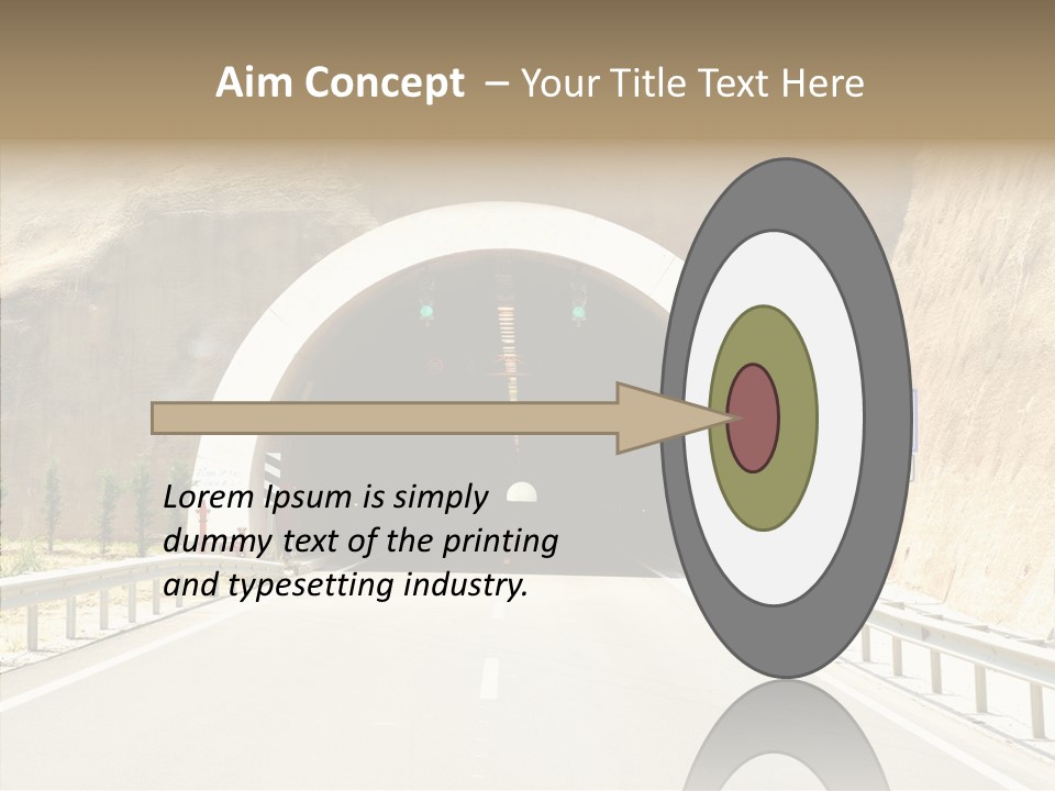 Inside Oval Traffic PowerPoint Template