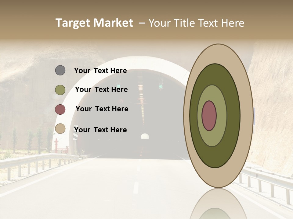 Inside Oval Traffic PowerPoint Template