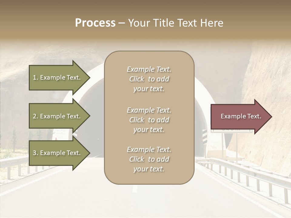 Inside Oval Traffic PowerPoint Template