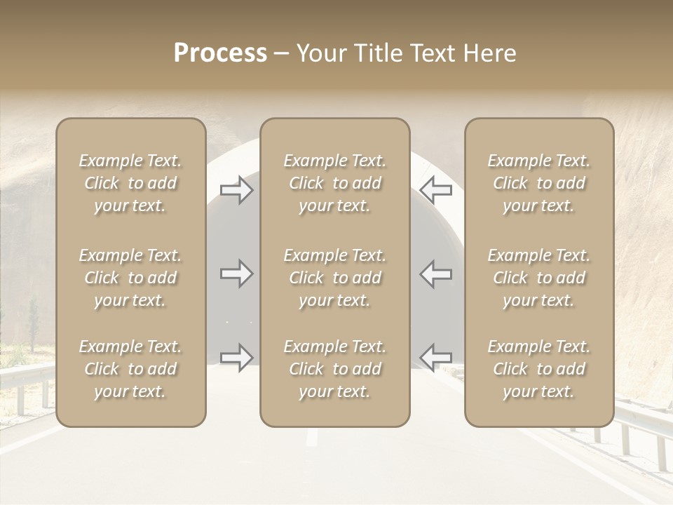 Inside Oval Traffic PowerPoint Template