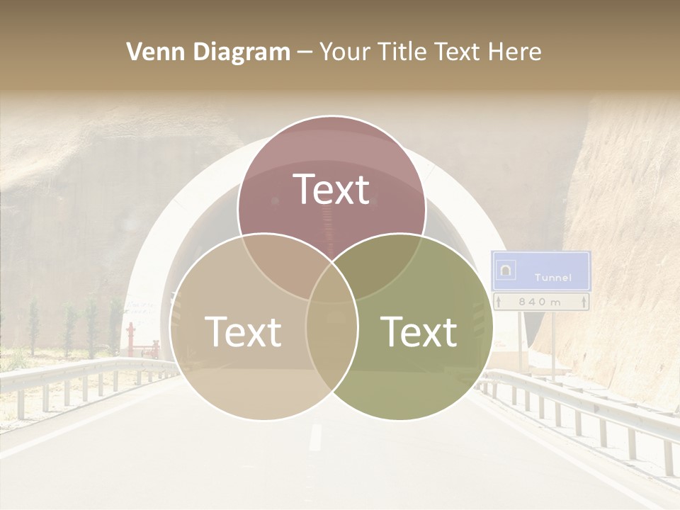 Inside Oval Traffic PowerPoint Template