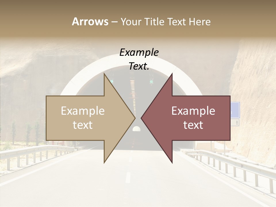 Inside Oval Traffic PowerPoint Template