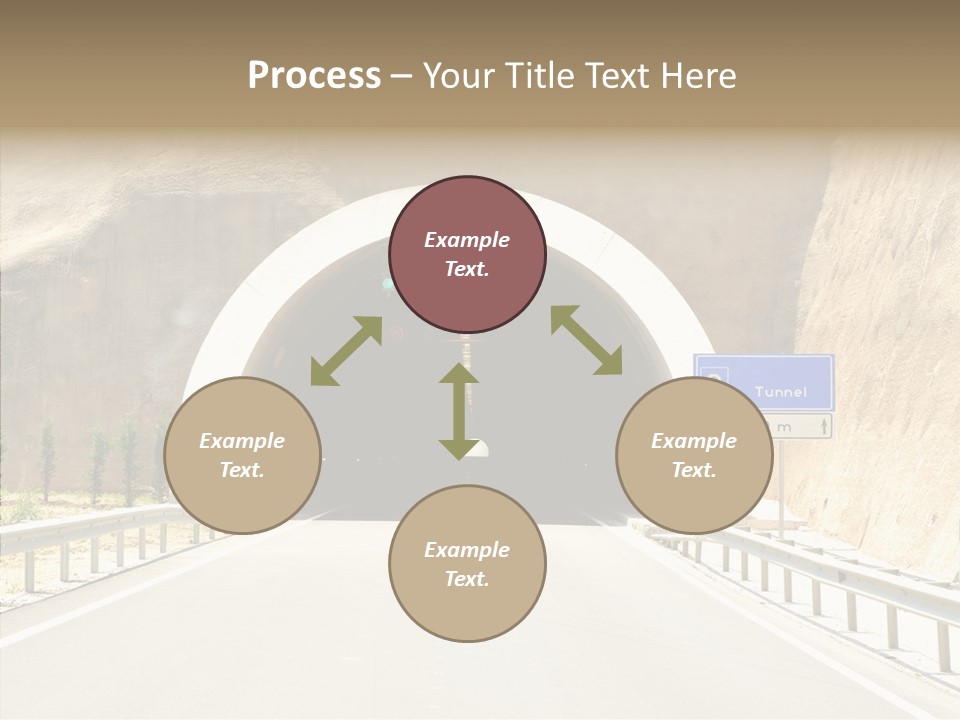 Inside Oval Traffic PowerPoint Template