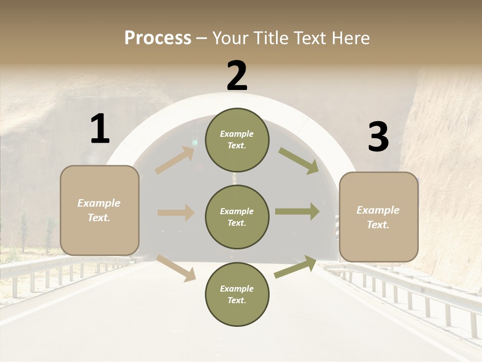 Inside Oval Traffic PowerPoint Template