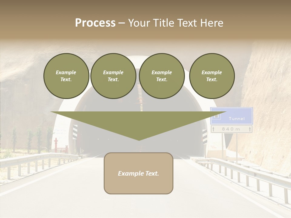 Inside Oval Traffic PowerPoint Template