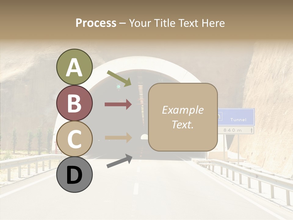 Inside Oval Traffic PowerPoint Template