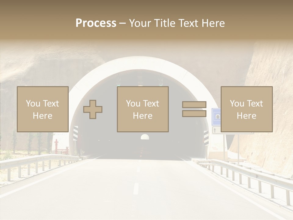 Inside Oval Traffic PowerPoint Template
