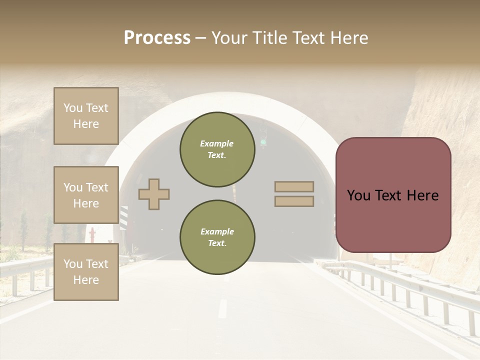 Inside Oval Traffic PowerPoint Template