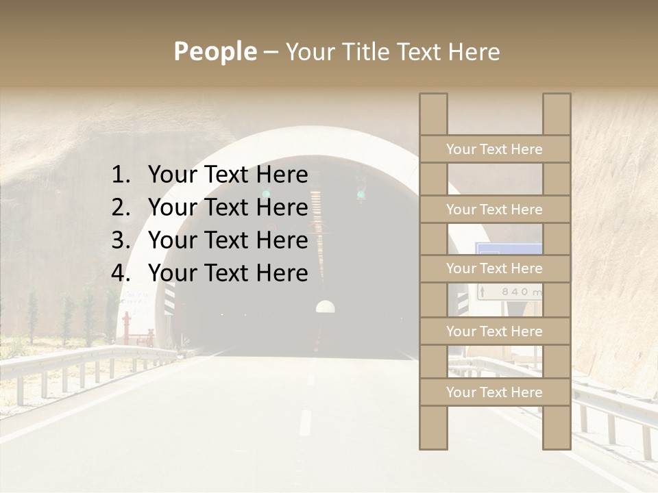 Inside Oval Traffic PowerPoint Template
